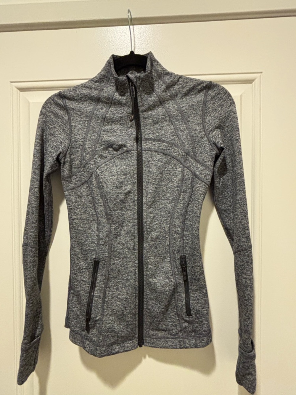 lululemon athletica Heather Gray Full-Zip Utility Jacket